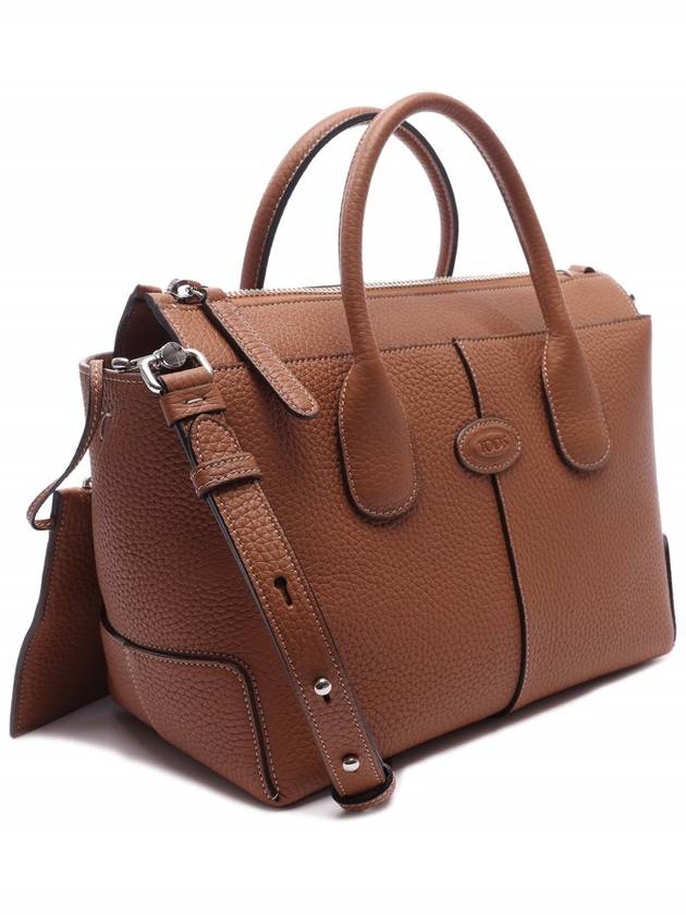 Di Leather Tote Bag Brown - TOD'S - BALAAN 4