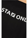 Staff Only Cotton Short Sleeve T-Shirt Black - FENDI - BALAAN 4