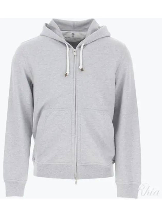 Zip-Up Hoodie Grey - BRUNELLO CUCINELLI - BALAAN 2