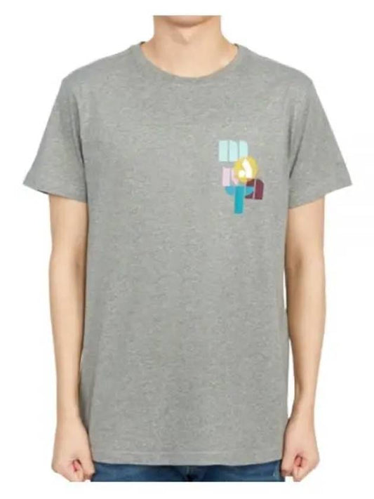 Zafferh Logo Cotton Short Sleeve T-Shirt Grey - ISABEL MARANT - BALAAN 2