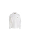 Dressed Fox Patch Relaxed Long Sleeve Shirt White - MAISON KITSUNE - BALAAN 2