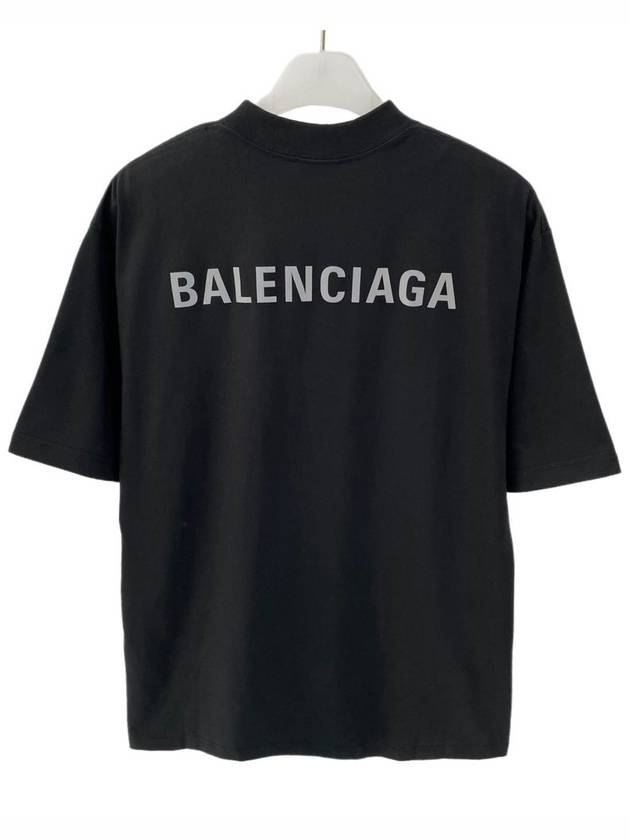 medium fit silver logo short sleeve tshirt 764235 TQVN1 - BALENCIAGA - BALAAN 5