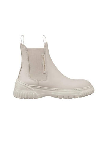 D Racer Calfskin Ankle Chelsea Boots White - DIOR - BALAAN 1