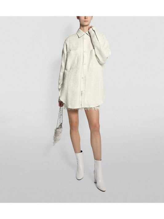 Oversized Tweed Shirt jacket - FAITH CONNEXION - BALAAN 1