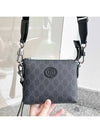 Men's Interlocking G Monogram Cross Bag Black - GUCCI - BALAAN 5