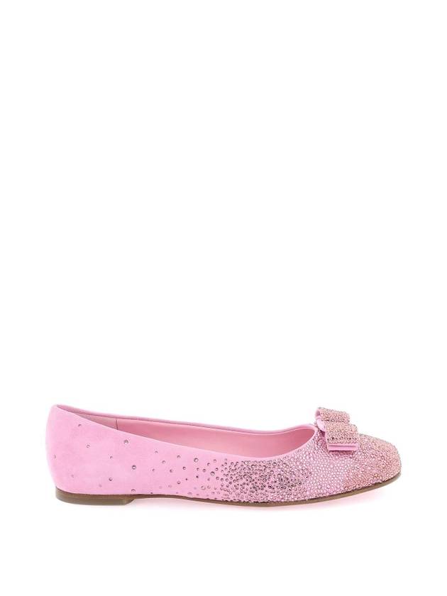 23 fw Ballerina Flat Shoes WITH Vara Bow Crystal FERRAGAMO 01F6080763705 007GU B0230429652 - SALVATORE FERRAGAMO - BALAAN 1