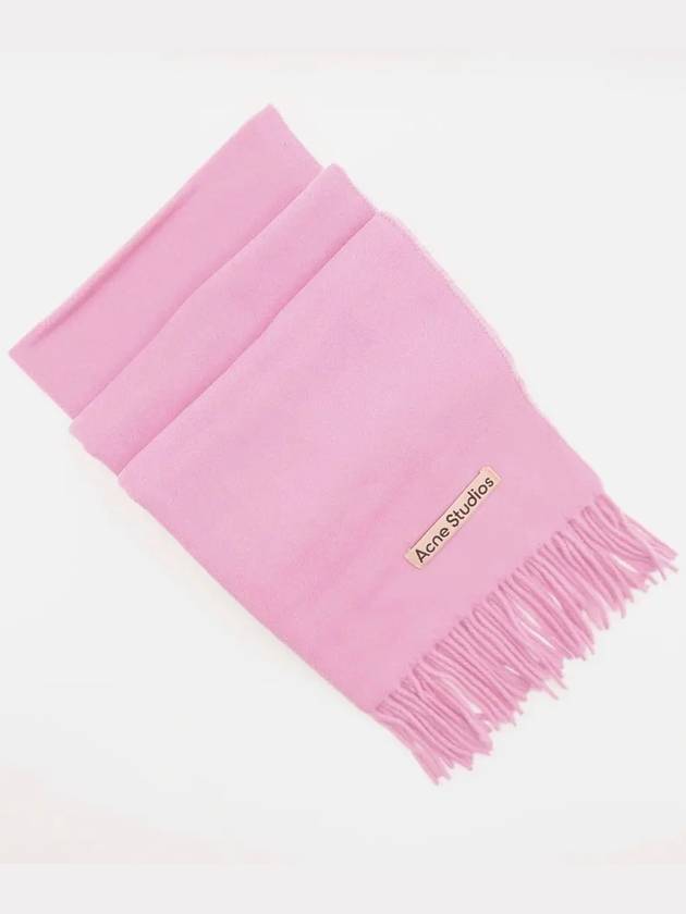 Wool Fringe Scarf Pink - ACNE STUDIOS - BALAAN 4