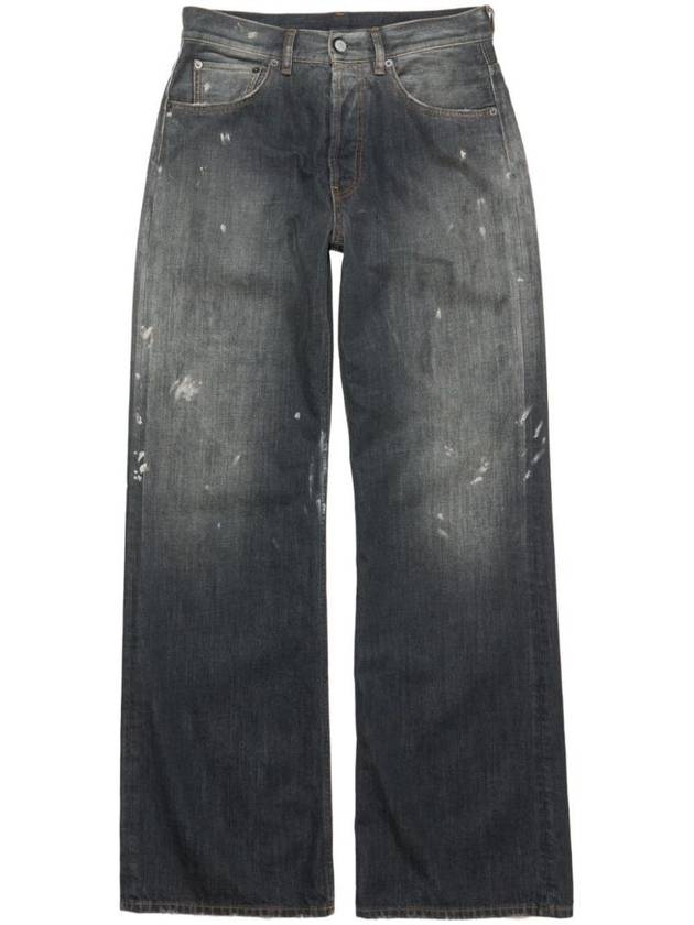 Painting Washing Loose Fit Denim Jeans Grey - ACNE STUDIOS - BALAAN 1