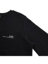 Item Logo Sweatshirt Black - A.P.C. - BALAAN 5