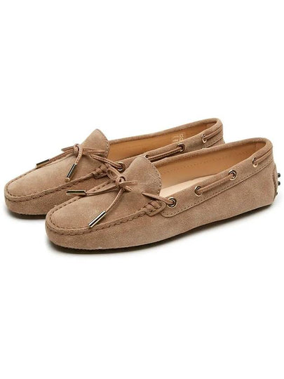 Gommino Suede Driving Shoes Beige - TOD'S - BALAAN 2