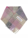 Check Mohair Muffler Fuchsia Lilac Pink - ACNE STUDIOS - BALAAN 4