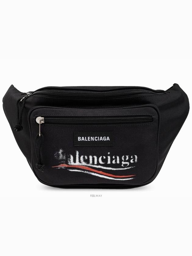 Balenciaga Belt Bag With Printed Logo Men s Black - BALENCIAGA - BALAAN 3