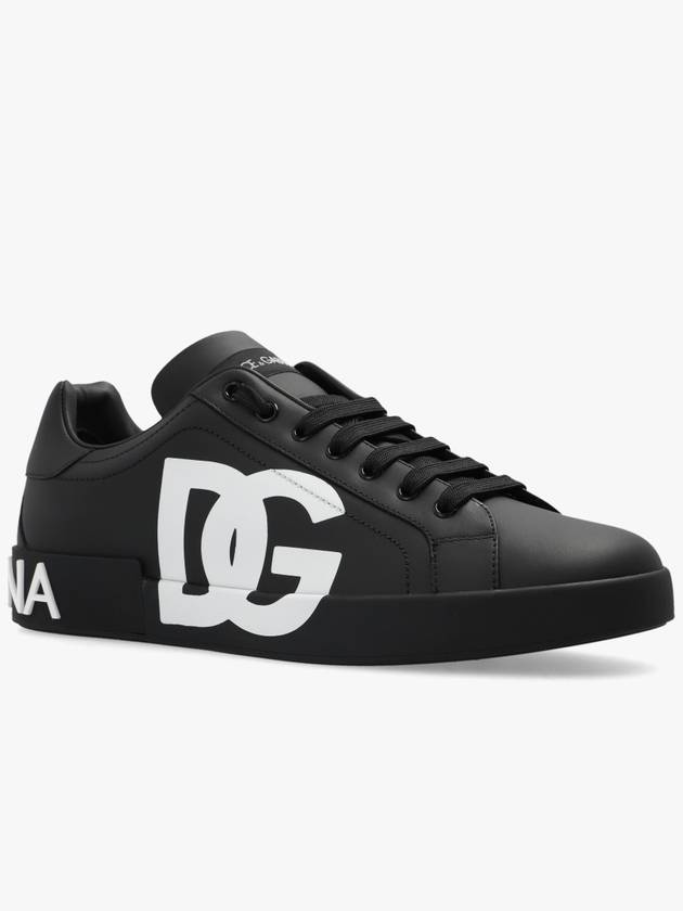 Saint Tropez Calfskin Sneakers Black - DOLCE&GABBANA - BALAAN 5