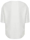 Mona Logo Print Short Sleeve T-Shirt White - ISABEL MARANT - BALAAN 4