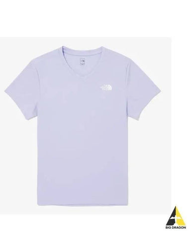 The North Face NT7UQ37A Women s Recovery Short Sleeve V Neck Tee - THE NORTH FACE - BALAAN 1