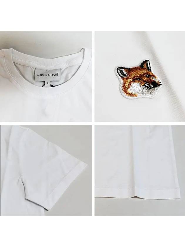 Fox Head Patch Regular Short Sleeve T-Shirt White - MAISON KITSUNE - BALAAN 7