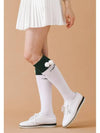 Drop color scheme knee socks WHITE - MONBIRDIE GOLF - BALAAN 6