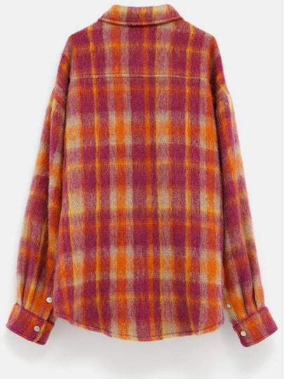 Brushed Wool Check Overshirt - PALM ANGELS - BALAAN 2