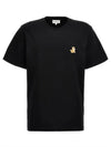 Speedy Fox Patch Comfort Short Sleeve T-Shirt Black - MAISON KITSUNE - BALAAN 2