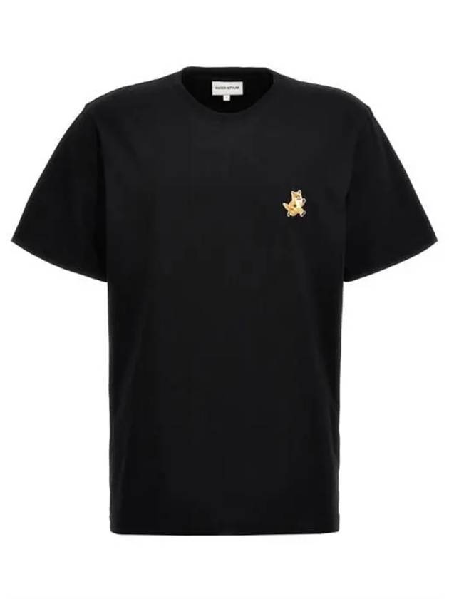 Speedy Fox Patch Comfort Short Sleeve T-Shirt Black - MAISON KITSUNE - BALAAN 2