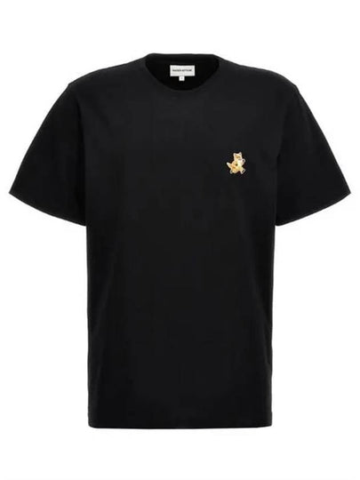 Speedy Fox Patch Comfort Short Sleeve T-Shirt Black - MAISON KITSUNE - BALAAN 2