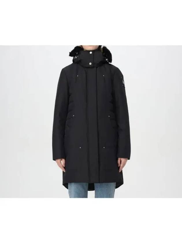 Cloud Hooded Long Zip-Up Jacket Black - MOOSE KNUCKLES - BALAAN 2