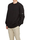 Diagonal Raised Fleece Sweatshirt Black - CP COMPANY - BALAAN 6