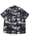 Print Open Collar Shirt Black - IMIRK - BALAAN 4