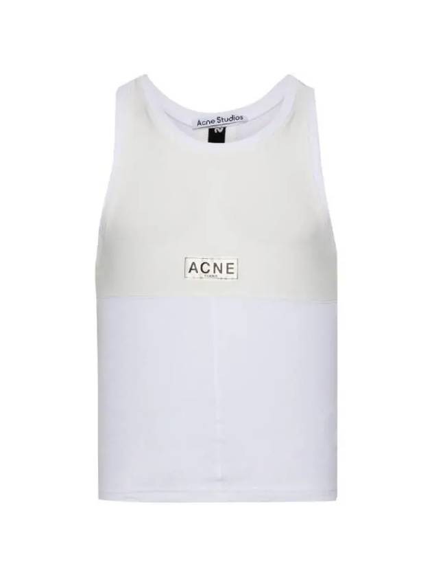 Acne Studios Logo Patch Sleeveless Top BL0377 TSHI000568183 - ACNE STUDIOS - BALAAN 1