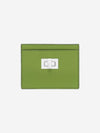 Peekaboo Selleria Leather Business Card Wallet Green - FENDI - BALAAN 1