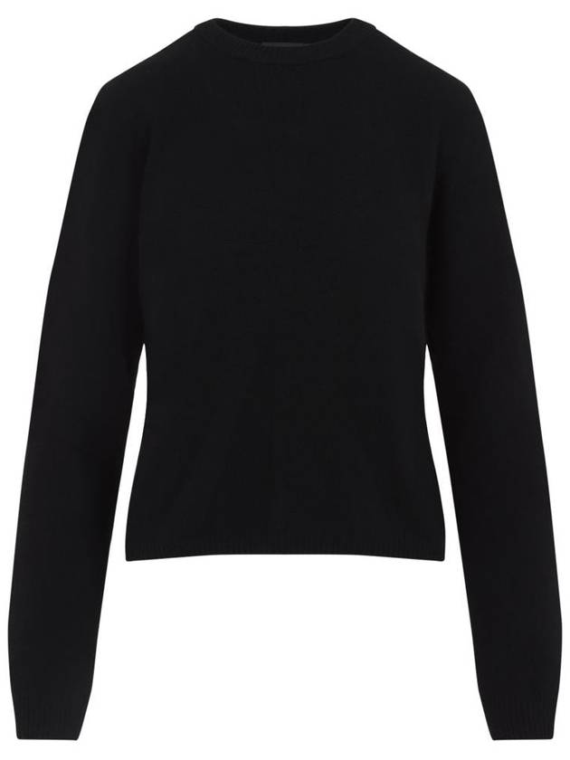 Rick Owens Wool Cashmere Knit Top Black - MONCLER - BALAAN 2