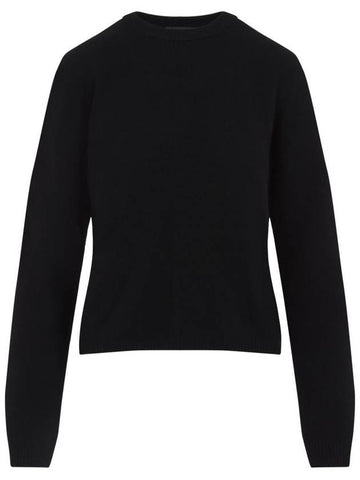 Rick Owens Wool Cashmere Knit Top Black - MONCLER - BALAAN 1