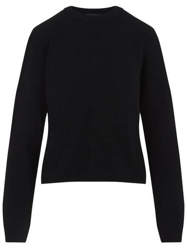 Rick Owens Wool Cashmere Knit Top Black - MONCLER - BALAAN 1