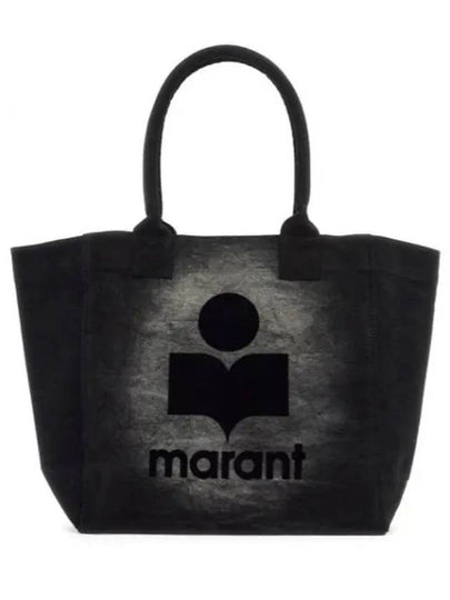 Yenky Small Cotton Tote Bag Black - ISABEL MARANT - BALAAN 2