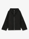 Contrast Stitch Hooded Jacket Black - JIL SANDER - BALAAN 2