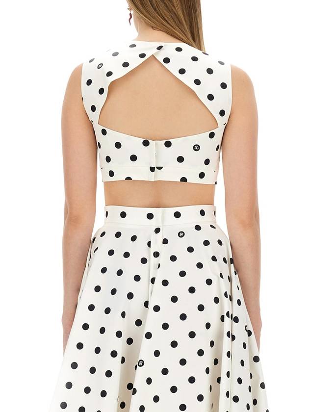 Polka Dot Corset Top F7AA7TFSFNM - DOLCE&GABBANA - BALAAN 3