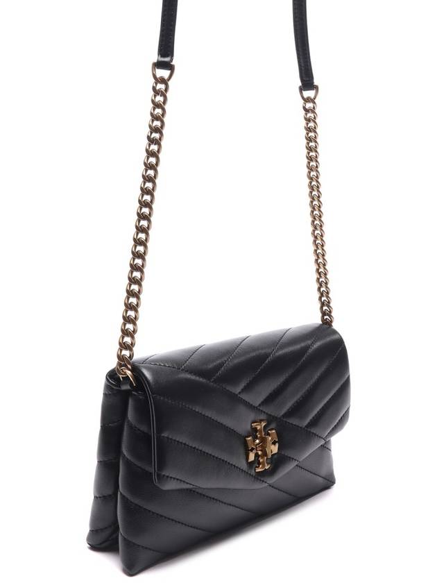 Kira Chevron Chain Long Wallet Black - TORY BURCH - BALAAN 4