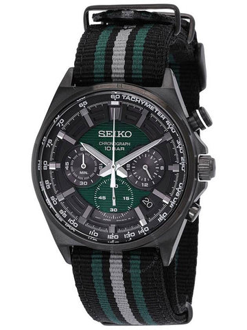 Seiko Chronograph Quartz Green Dial Men's Watch SSB411P1 - SEIKO - BALAAN 1