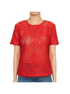 Lettera Short Sleeve T-Shirt Red - MAX MARA - BALAAN 1