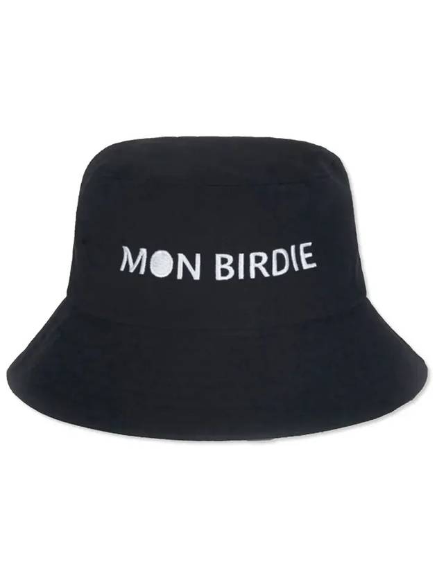 BIRDIE & SMILE Bucket Hat BLACK - MONBIRDIE GOLF - BALAAN 4