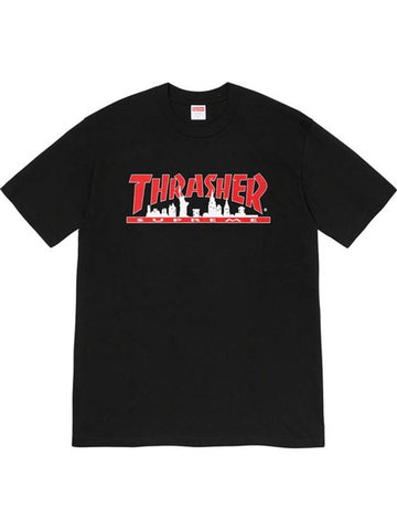 Thrasher Skyline Tee Black THRASHER SKYLINE TEE - SUPREME - BALAAN 1