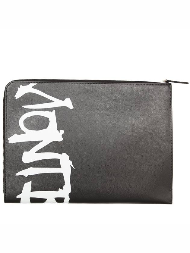 Sartorial Calligraphy Clutch Bag Black - MONTBLANC - BALAAN.