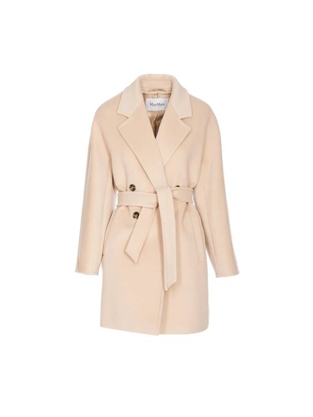 Pila Belt Cashmere Wool Double Coat Beige - MAX MARA - BALAAN 2