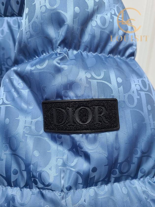 Used luxury goods Lewis It 50 Blue oblique down padded jumper - DIOR - BALAAN 5