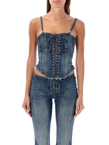 Lara laced denim corset - MISBHV - BALAAN 1