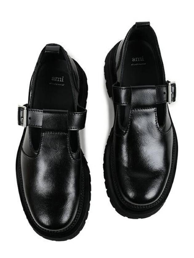 Round Toe Loafers Black - AMI - BALAAN 3