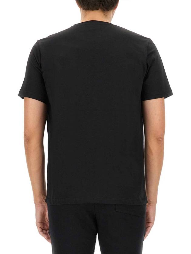 Zebra Print Cotton Short Sleeve T-Shirt Black - PAUL SMITH - BALAAN 6