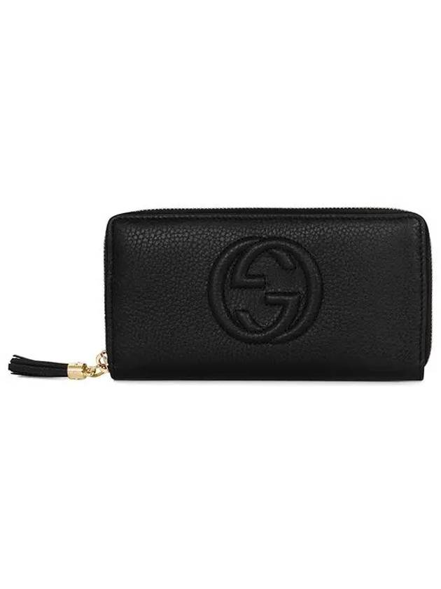 Soho Zipper Tassel Long Wallet Black - GUCCI - BALAAN 4