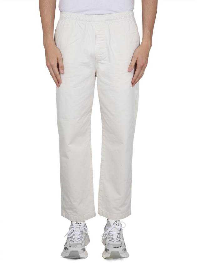 Beach Brushed Cotton Straight Pants Bone - STUSSY - BALAAN 2