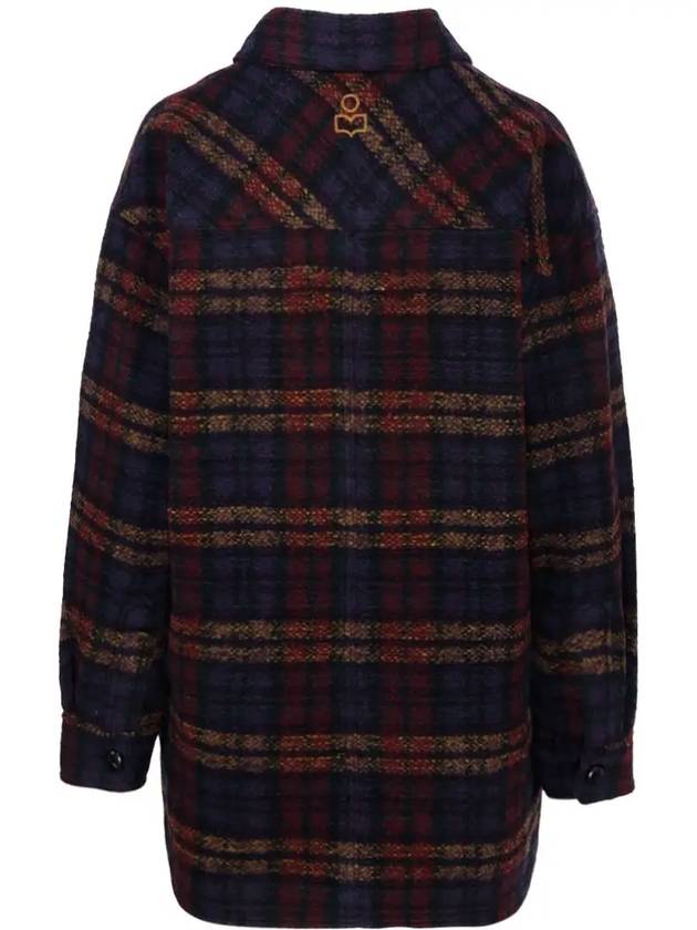 HARVELI Check Shirt Jacket MA0998 22A012E MUBK - ISABEL MARANT - BALAAN 2